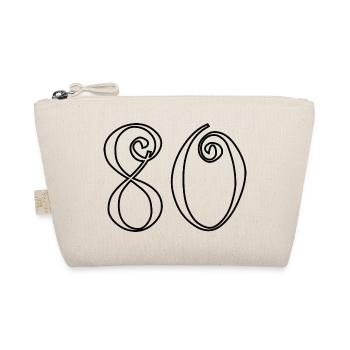 80. 80 YEARS. 80th ANNIVERSARY. 80 YEARS ANNIVERSARY. - Organic Pouch - nature - Front