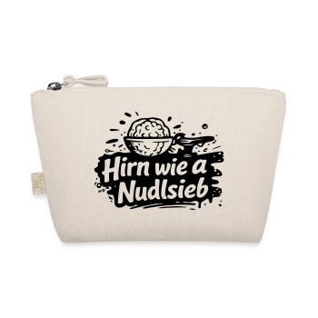Hirn wie a Nudelsieb - Bio-Täschchen - Natur - Vorne