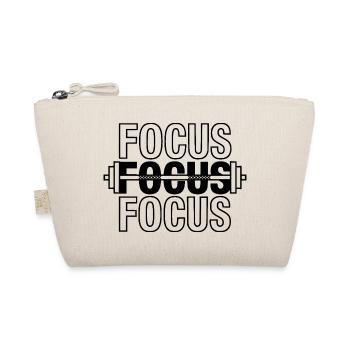 FOCUS Gym Motivation Langhantel - Bio-Täschchen - Natur - Vorne