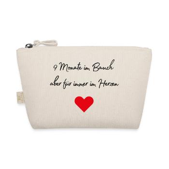 9 mois dans le ventre mais pour toujours dans le cœur, naissance - Trousse biologique - nature - Devant