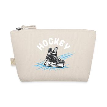 Hockey Skate– Eishockey Fan - Bio-Täschchen - Natur - Vorne