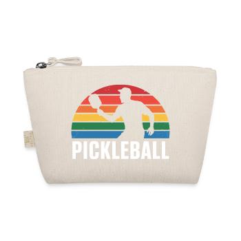 Pickleball Sunset Silhouette - Organic Pouch - nature - Front