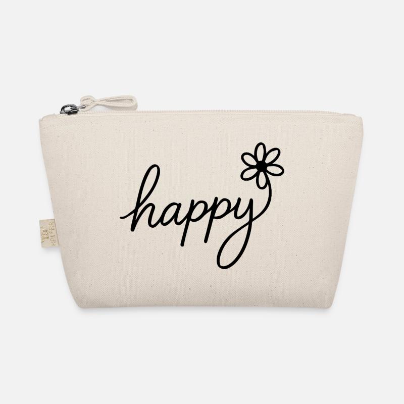 Lettrage à la main joyeux avec des fleurs Trousse biologique