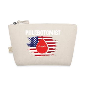 Pflege Pfleger Pflegerin Blutentnahme Phlebotomist - Bio-Täschchen - Natur - Vorne