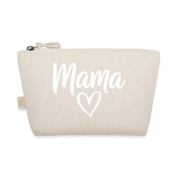 Mama Heart Script Logo - Organic Pouch - nature - Front