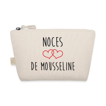 36th wedding anniversary (muslin anniversary) - Organic Pouch - nature - Front