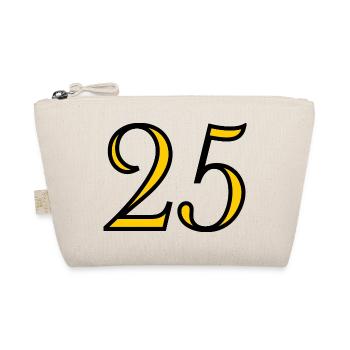 25. 25 ANS. 25e ANNIVERSAIRE. ANNIVERSAIRE 25 ANS. - Trousse biologique - nature - Devant
