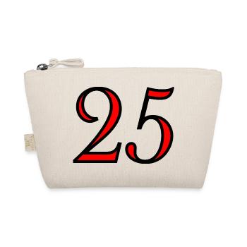 25. 25 ANS. 25e ANNIVERSAIRE. ANNIVERSAIRE 25 ANS. - Trousse biologique - nature - Devant