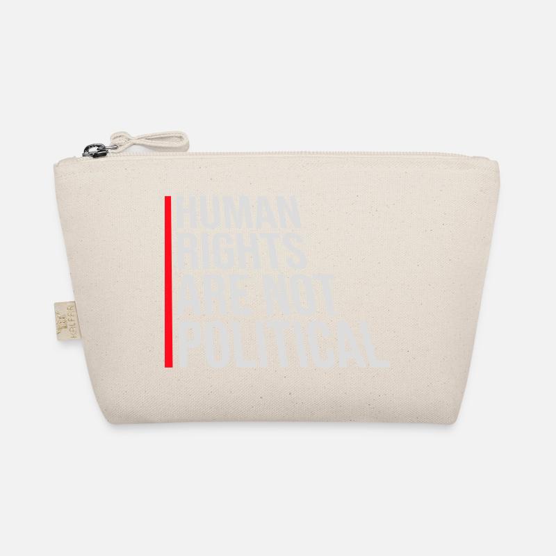 Human Rights Are Not Political Menschenrechte Logo Organic Pouch