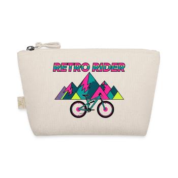 Retro Rider 90s MTB Aesthetic - Organic Pouch - nature - Front