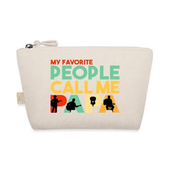 My Favorite People Call Me Papa Acoustic Guitar - Organic Pouch - nature - Front