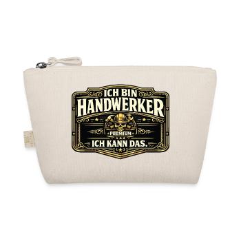 Ich bin Handwerker Premium - Bio-Täschchen - Natur - Vorne