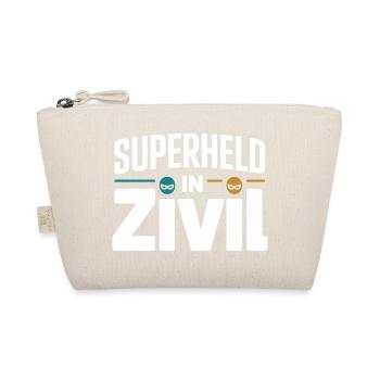 Superheld In Zivil Superhero Superhelden Kostüm - Bio-Täschchen - Natur - Vorne