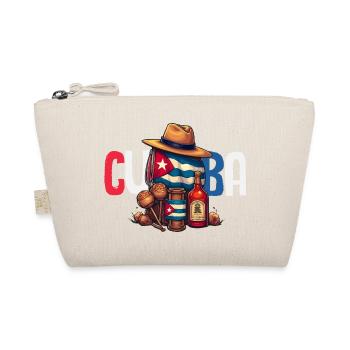 Cuba Pride & Home - Cuba Flag Design - Organic Pouch - nature - Front