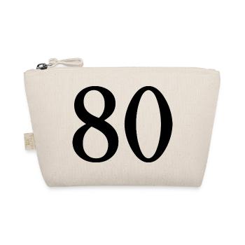 80. 80 YEARS. 80th ANNIVERSARY. 80 YEARS ANNIVERSARY. - Organic Pouch - nature - Front