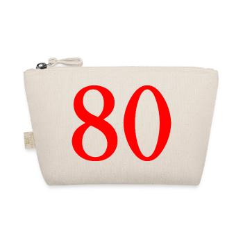 80. 80 YEARS. 80th ANNIVERSARY. 80 YEARS ANNIVERSARY. - Organic Pouch - nature - Front