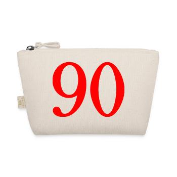90. 90 ANS. 90e ANNIVERSAIRE. ANNIVERSAIRE 90 ANS. - Trousse biologique - nature - Devant