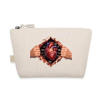 Cœur à travers une écarture éclatante - Trousse biologique - nature - Devant