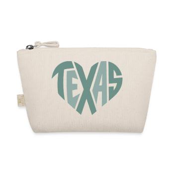 Texas Typografie geometrisches Herz  - Bio-Täschchen - Natur - Vorne