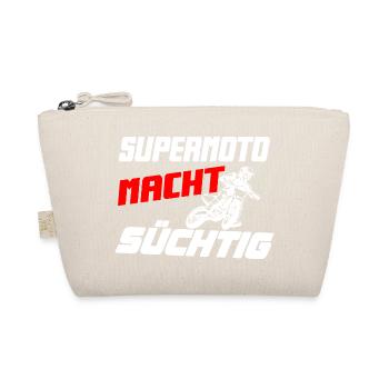 Supermoto_macht_suechtig - Bio-Täschchen - Natur - Vorne