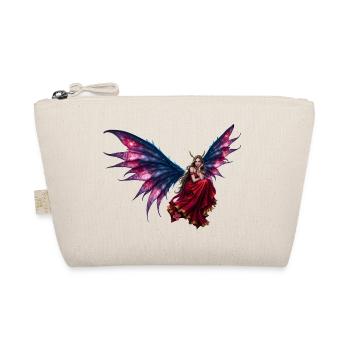 Red Neon Winged Fairy - Organic Pouch - nature - Front