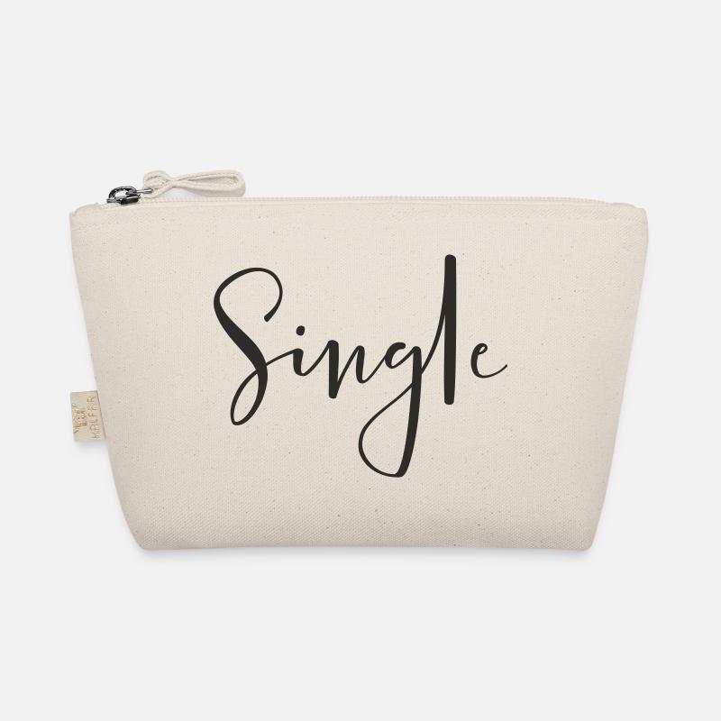 Single – Cooles Statement Textdesign Bio-Täschchen