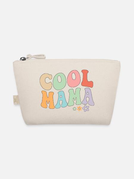 Cool Mama Retro-Blumen - Bio-Täschchen - Natur - Vorne