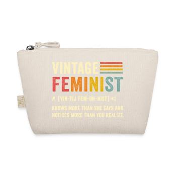 Définition féministe Vintage - Trousse biologique - nature - Devant