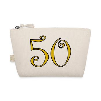 50. 50 YEARS. 50th ANNIVERSARY. 50 YEARS ANNIVERSARY. - Organic Pouch - nature - Front