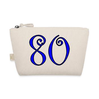 80. 80 YEARS. 80th ANNIVERSARY. 80 YEARS ANNIVERSARY. - Organic Pouch - nature - Front