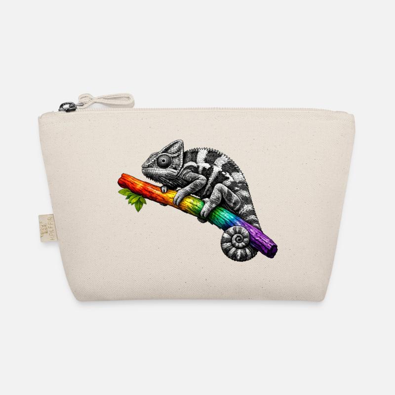 Caméléon arc-en-ciel sur la branche Trousse biologique