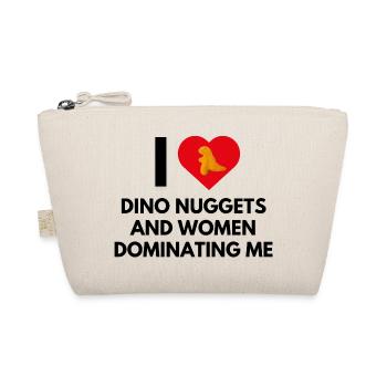 I LOVE DINO NUGGETS - Organic Pouch - nature - Front