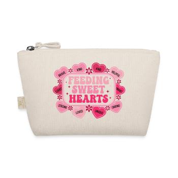 Caring Hearts: Education and Love - Organic Pouch - nature - Front