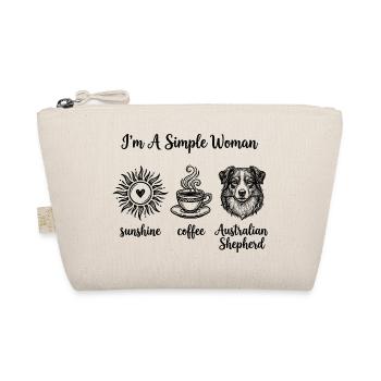 Simple Woman Australian Shepherd Liebhaberinnen - Bio-Täschchen - Natur - Vorne