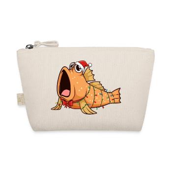 Funny Mudskipper - Christmas - Organic Pouch - nature - Front