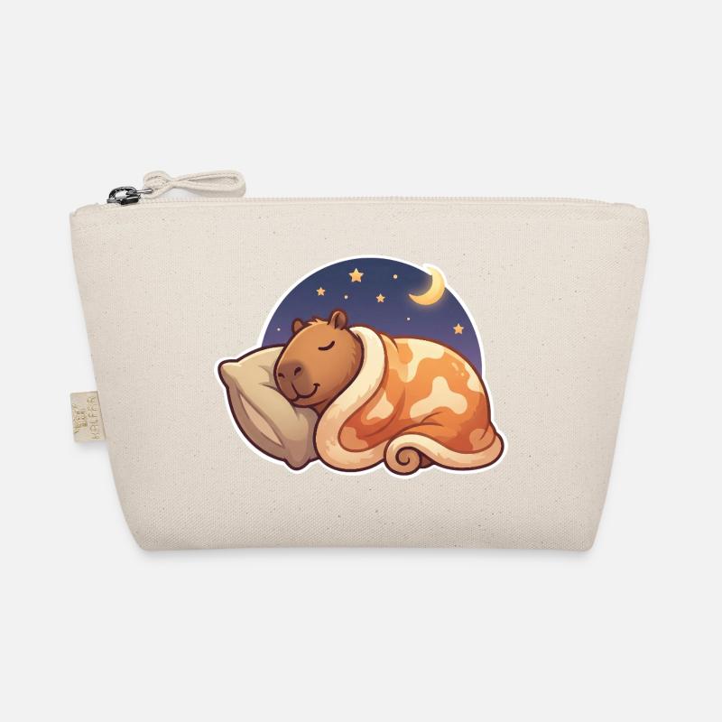 Capybara Schlafen Bio-Täschchen