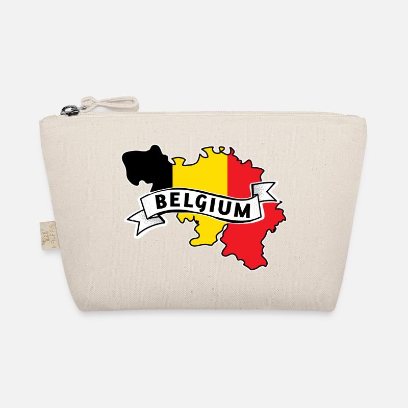 Belgien Flaggen Karten  Bio-Täschchen