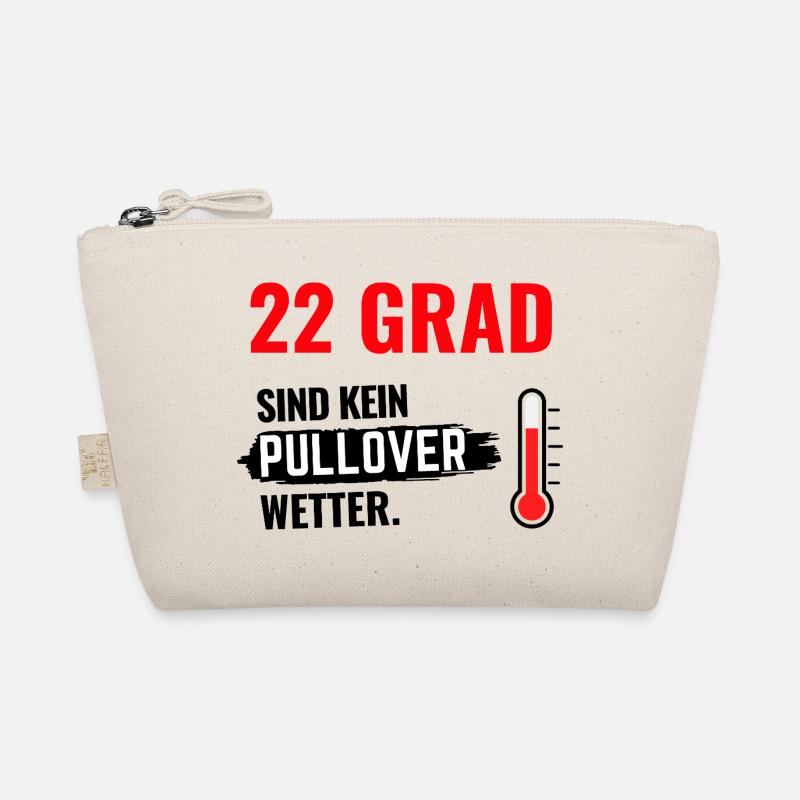 22 Grad Kein Pullover Bio-Täschchen