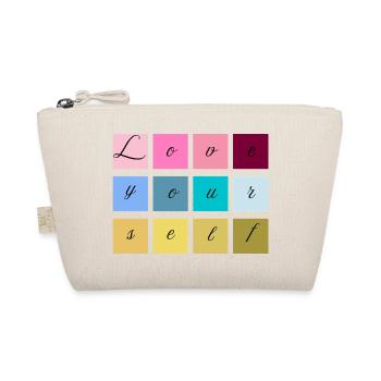 Love Yourself Lettering Pastel - Organic Pouch - nature - Front
