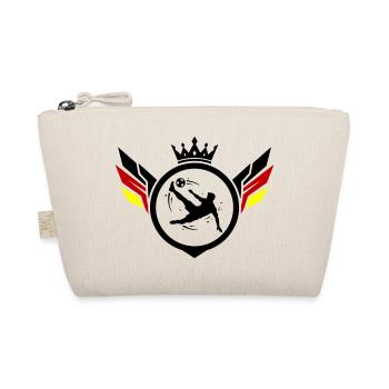 Footballer overhead kick Germany - Organic Pouch - nature - Front