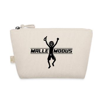 Malle Modus Party Strichmännchen Schwarz - Bio-Täschchen - Natur - Vorne