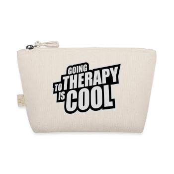 Going To Therapy Is Cool Funny Mentally Healthy - Organic Pouch - nature - Front