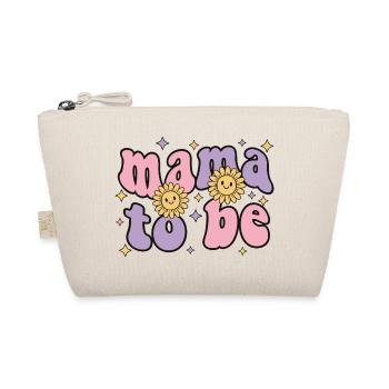 Geschlechterenthüllung: Mama wird Baby-Party-Team-Mädchen - Bio-Täschchen - Natur - Vorne
