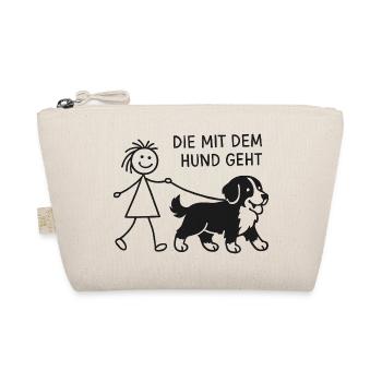 Berner Sennenhund Spruch Hundehalterin Humor - Bio-Täschchen - Natur - Vorne