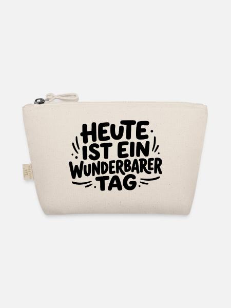 Heute ist ein wunderbarer Tag - Bio-Täschchen - Natur