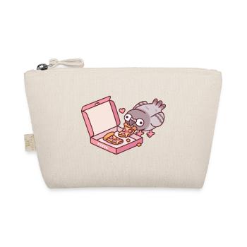 Cute Pigeon Found Pepperoni Pizza From A Pizza Box - Organic Pouch - nature - Front