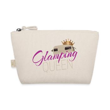Glamping Queen Camping with Vintage Caravan - Organic Pouch - nature - Front