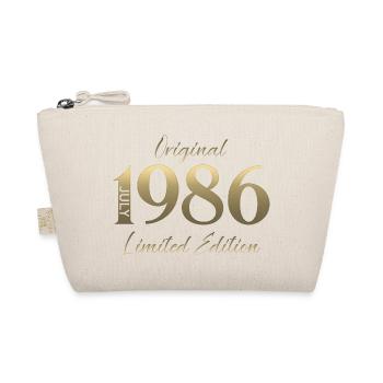 40th Birthday Gift Vintage July Vintage 1986 - Organic Pouch - nature - Front