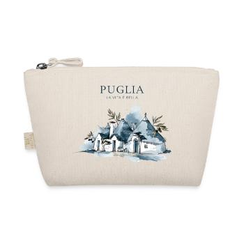 Puglia Wasserfarbene Hüttenlandschaft - Bio-Täschchen - Natur - Vorne