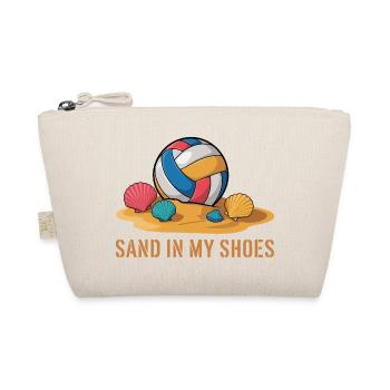 Sand In My Shoes Beach Volleyball Summer Beach - Organic Pouch - nature - Front